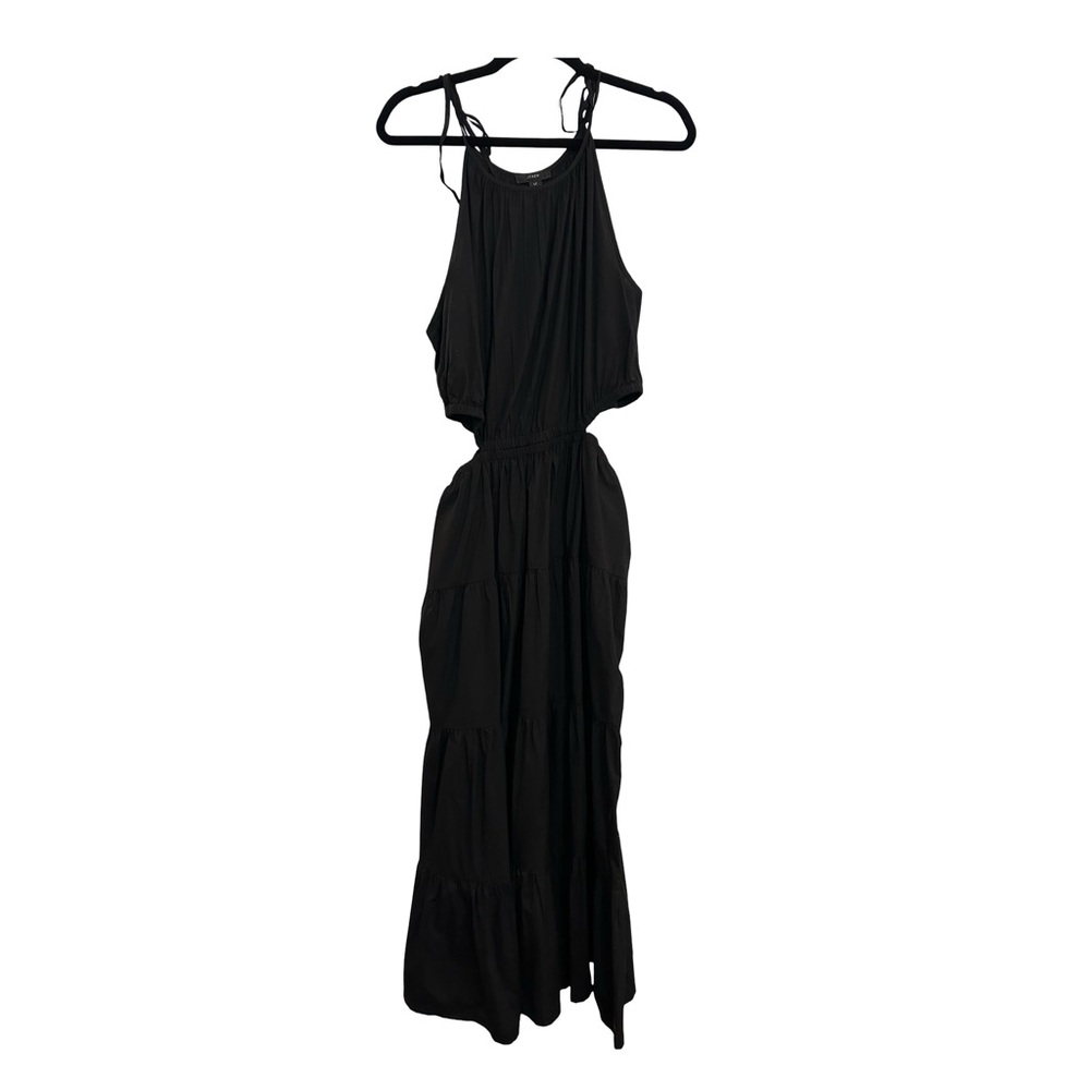 J. Crew Black Cut Out Maxi Gown